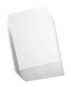 Stack of paper sheets isolated on white 写真素材