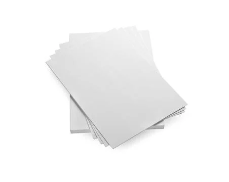 Stack of paper sheets on white background 스톡 사진