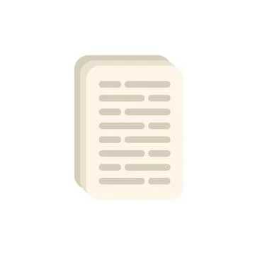 Stack of paper with text representing documents for business or education Illustrazione stock