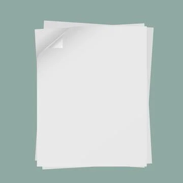 Stack of papers A4 format Stock Illustration