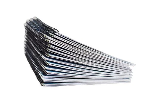 Stack of papers with the binding Stock Photos