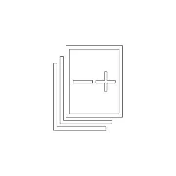 Stack of papers. flat vector icon Illustrazione stock