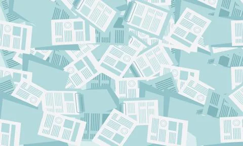Stack of papers Illustrazione stock