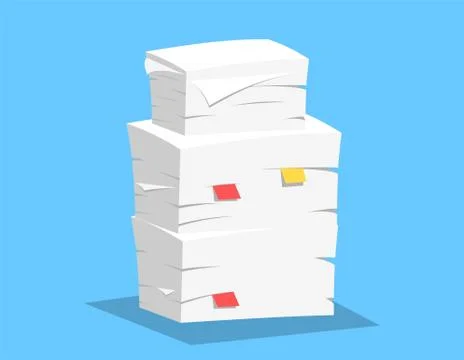 Stack of papers Stock-Illustration