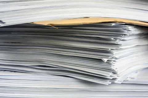 Stack of papers Stock Photos