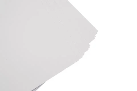 Stack of papers on white background Stock Photos