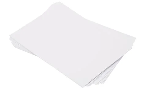 Stack of papers on white background Stock Photos