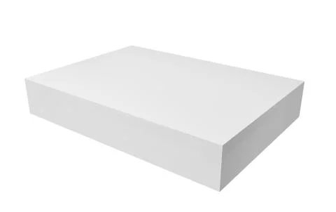 Stack of papers. White blank sheets isolated on white background for business Illustrazione stock