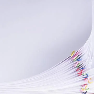 Stack of paperwork. Education or business concept Stock Photos