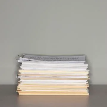 Stack of paperwork Stock Photos