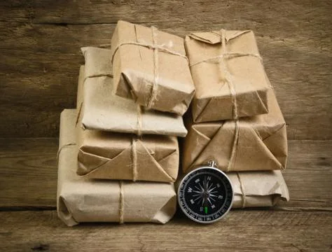 Stack parcel  in warehouse 写真素材