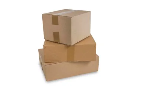 Stack of parcels Stock Photos