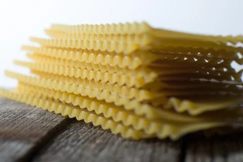 Stack of Pasta Lasagna Noodles Stock Photos