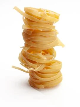 Stack of pasta Stock-Fotos