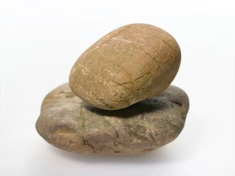 Stack of pebbles Foto stock