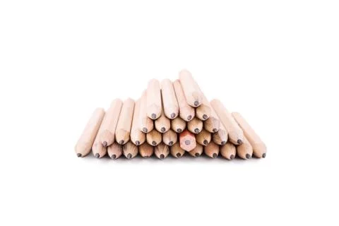 Stack of pencils Stock Photos