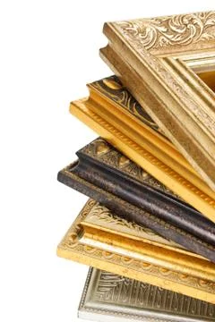 Stack of picture frames 스톡 사진