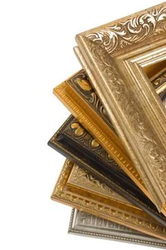 Stack of picture frames Foto stock