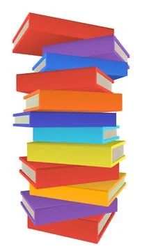 Stack Pile of Books Illustration Illustrazione stock