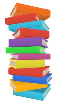 Stack Pile of Books Illustration 스톡 일러스트