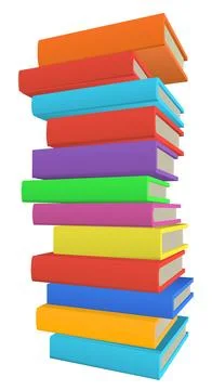 Stack Pile of Books Illustration 스톡 일러스트