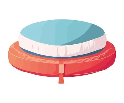 Stack pillows decoration icon 스톡 일러스트