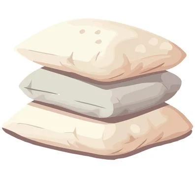 A stack of pillows Stock Illustration