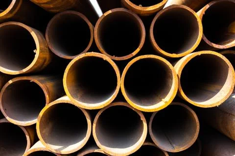Stack of pipes Stock Photos