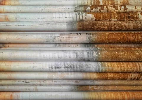 Stack of pipes Stock Photos