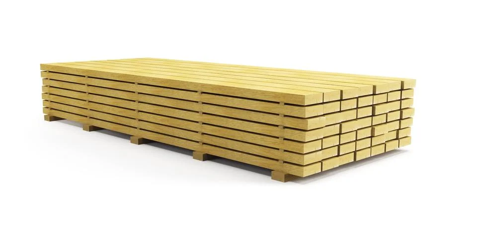 Stack of planks Stock Illustration