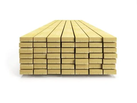 Stack of planks Stock Illustration