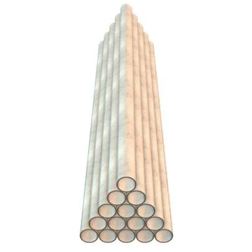 Stack of plastic pipes. 스톡 일러스트