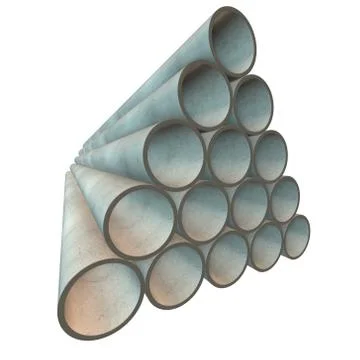 Stack of plastic pipes. 스톡 일러스트