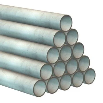 Stack of plastic pipes. イラスト素材