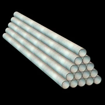 Stack of plastic pipes. 스톡 일러스트