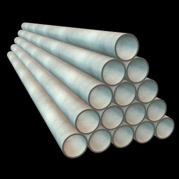 Stack of plastic pipes. 스톡 일러스트