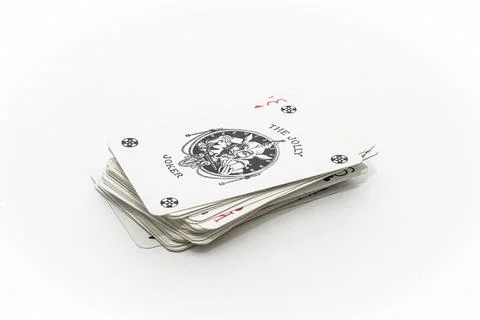 A stack of playing cards. Foto stock