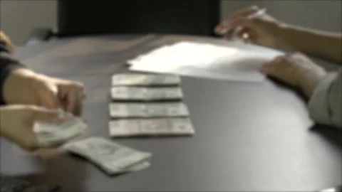 Stack of polish bills Stock Footage 143974206