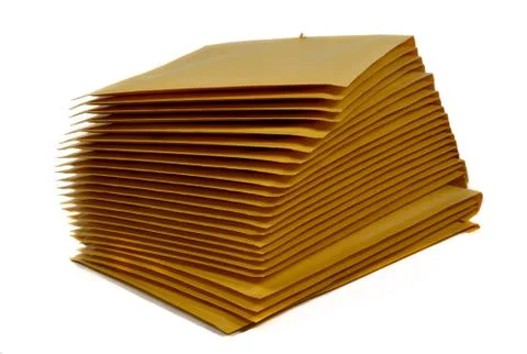 Stack of postal envelope Stockfoto's