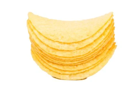 Stack of potato chips Stock Photos