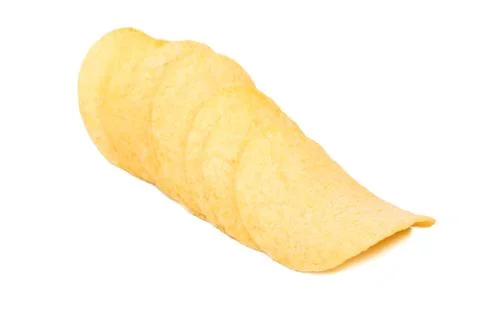 Stack of potato chips Stock Photos