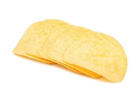 Stack of potato chips Stock Photos