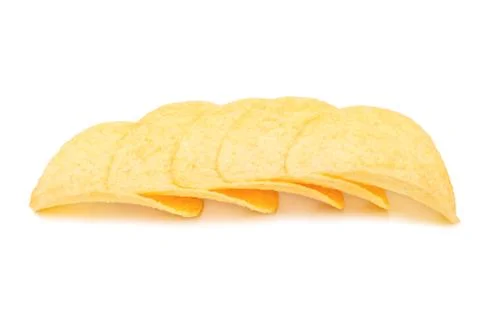 Stack of potato chips Stock Photos