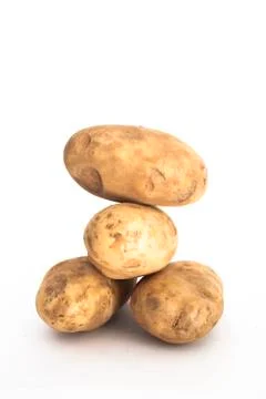 Stack of potatoes 스톡 사진