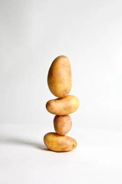 A stack of potatoes Stock Photos