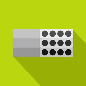 Stack of precast reinforced concrete slabs icon Stock Illustration