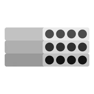 Stack of precast reinforced concrete slabs icon Stock Illustration