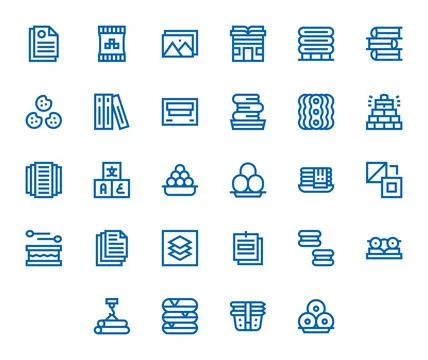 Stack Premium Vector Bundle with 28 128x128 Pixel Optimized Bold Line Icons Stockillustratie