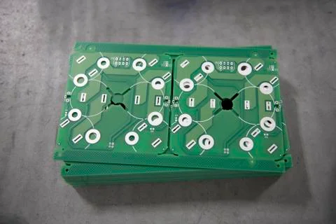 Stack of Printed Circuit Boards (PCB) Stock Photos