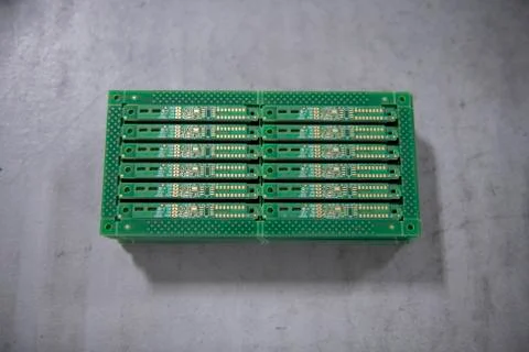 Stack of Printed Circuit Boards (PCB) Stock Photos